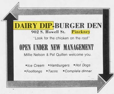 Dairy Dip Drive-In (Dairy Dip Burger Den) - May 1980 Ad - Different Address (newer photo)